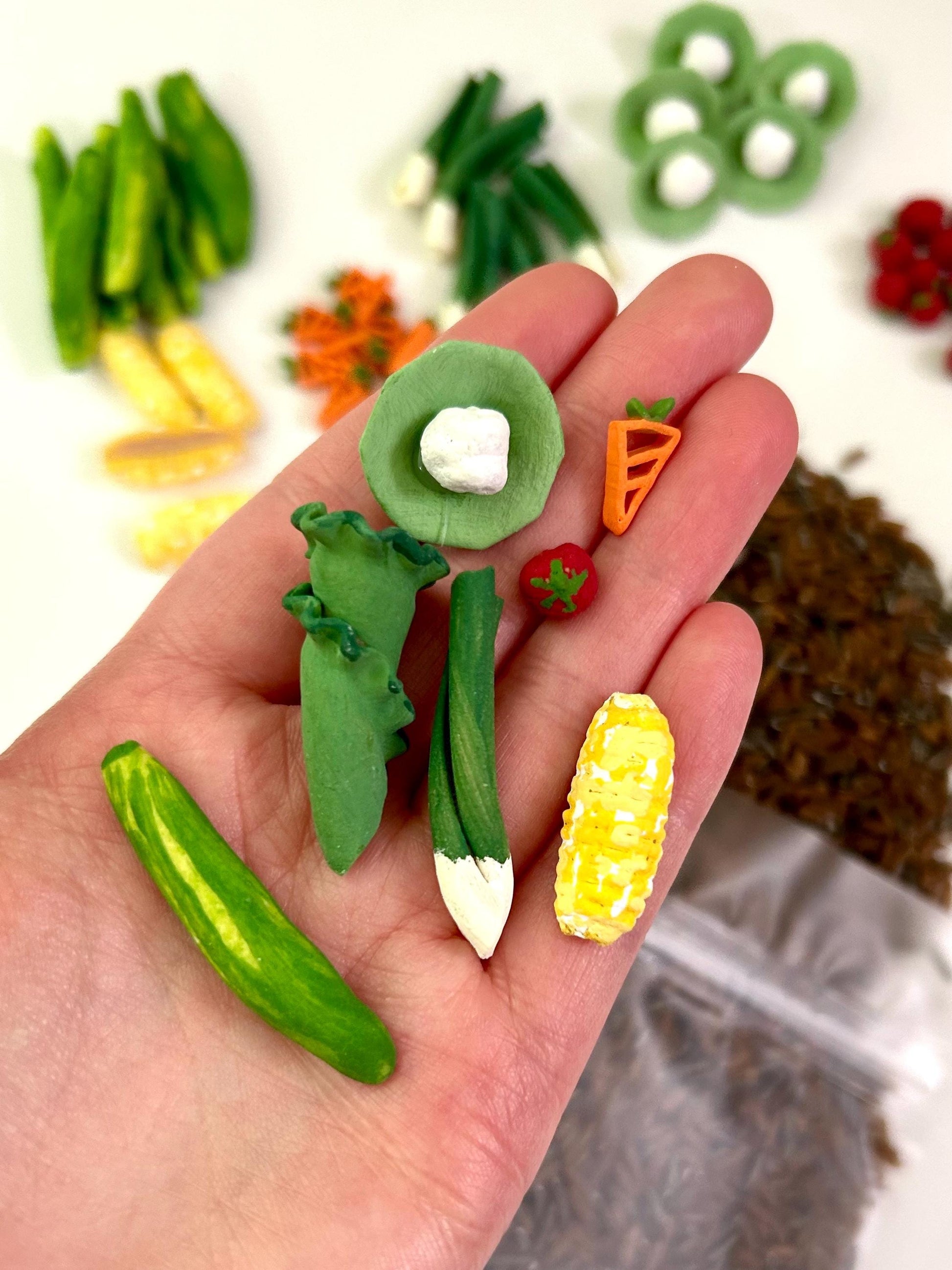 Fall Harvest Sensory Filler Mix | Vegetable Garden Theme | Rice, Chickpeas & Handpainted Pasta | Autumn Montessori Play Setup | Woodland Fun