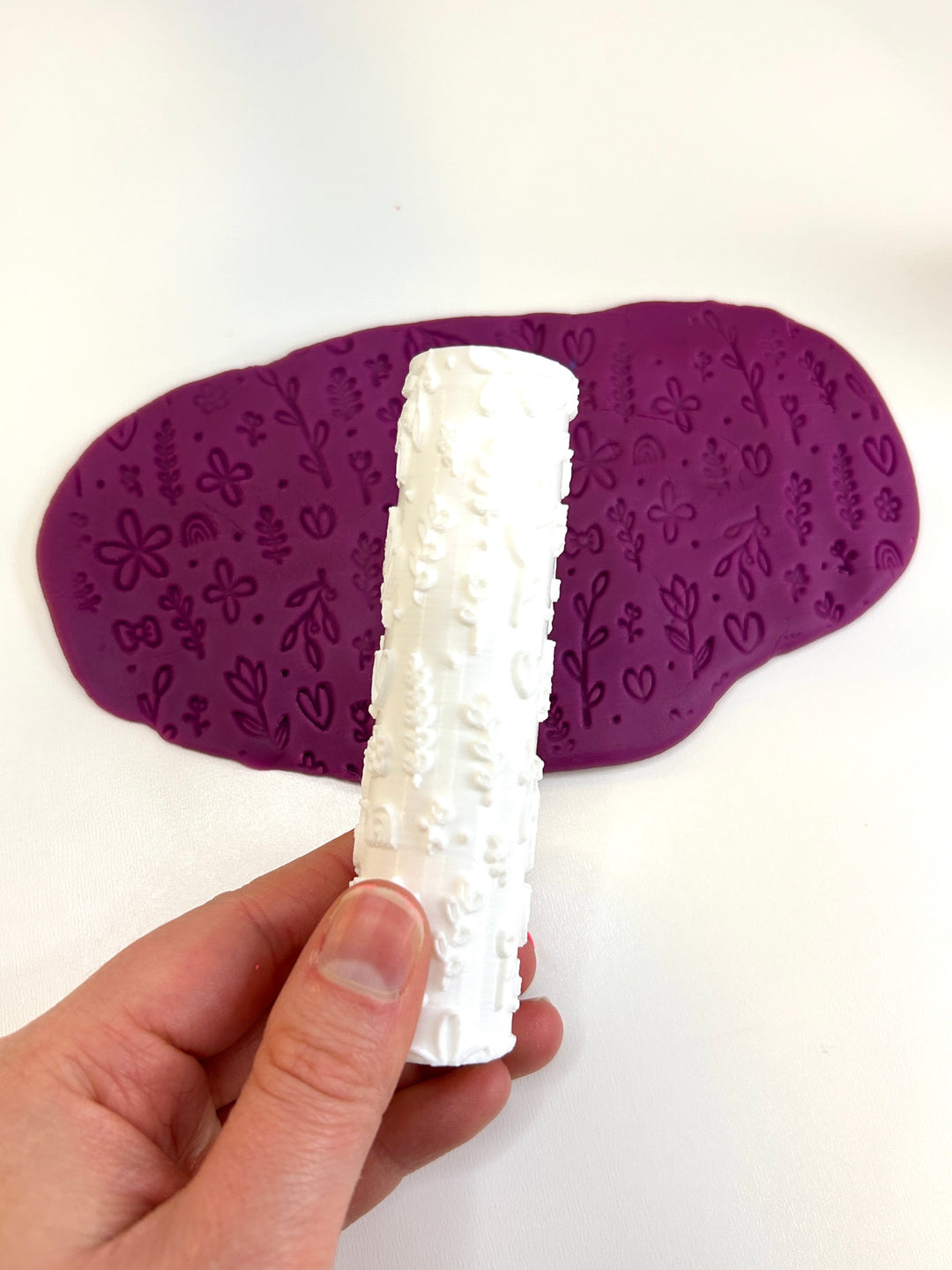 Wildflowers | 3D Printed Floral Texture Roller | Playdough Tool | Eco-Friendly PLA