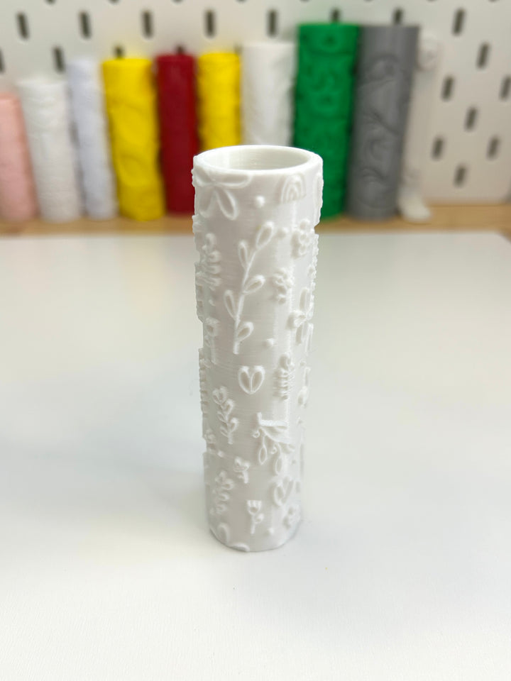 Wildflowers | 3D Printed Floral Texture Roller | Playdough Tool | Eco-Friendly PLA