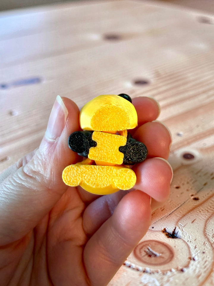 3D Printed Articulated Bumble Bees (3 styles)