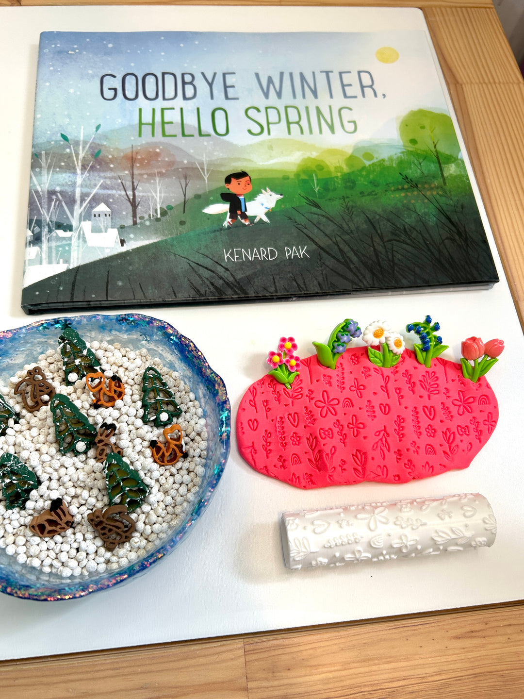 Wildflowers | 3D Printed Floral Texture Roller | Playdough Tool | Eco-Friendly PLA