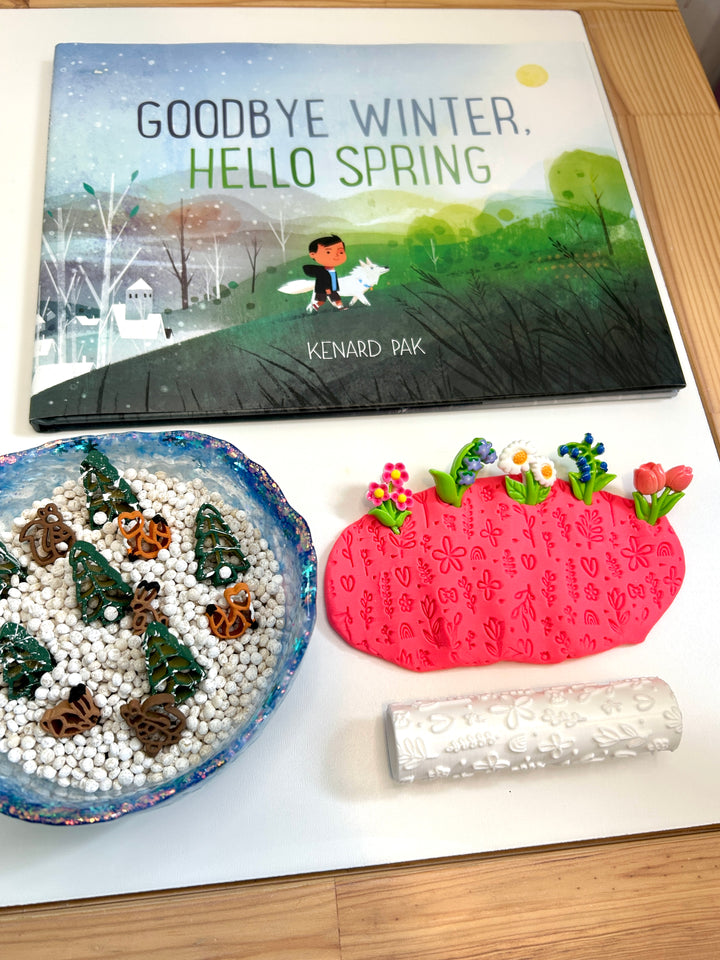 Wildflowers | 3D Printed Floral Texture Roller | Playdough Tool | Eco-Friendly PLA