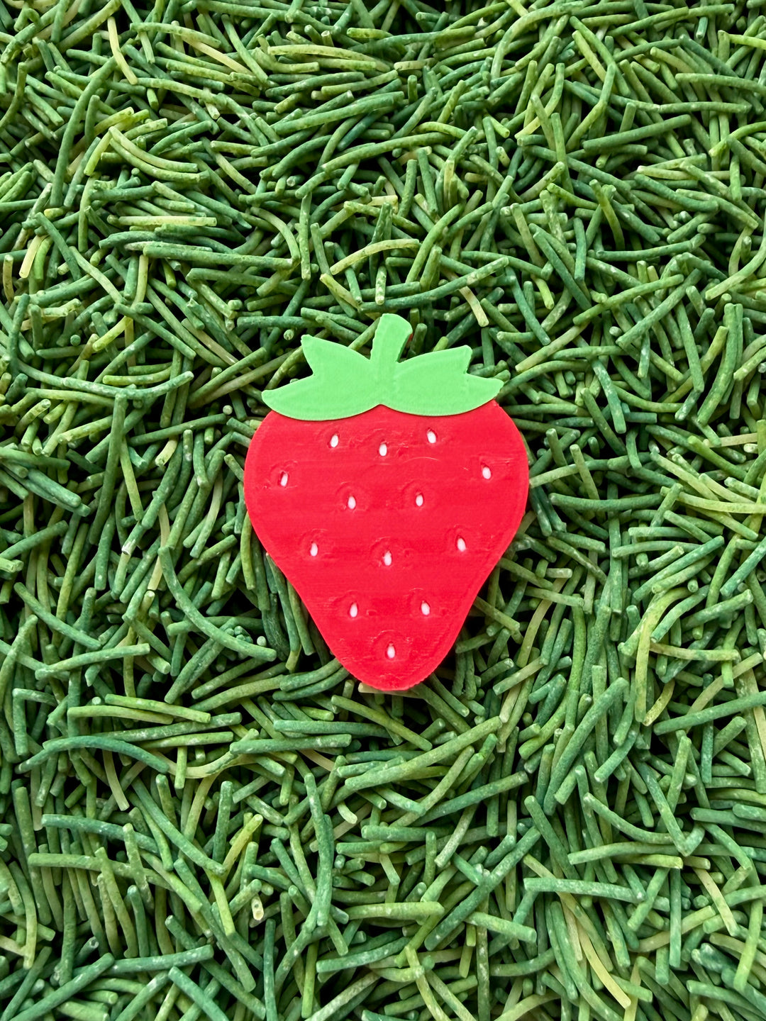 3D Printed Strawberry Loose Parts (flat)