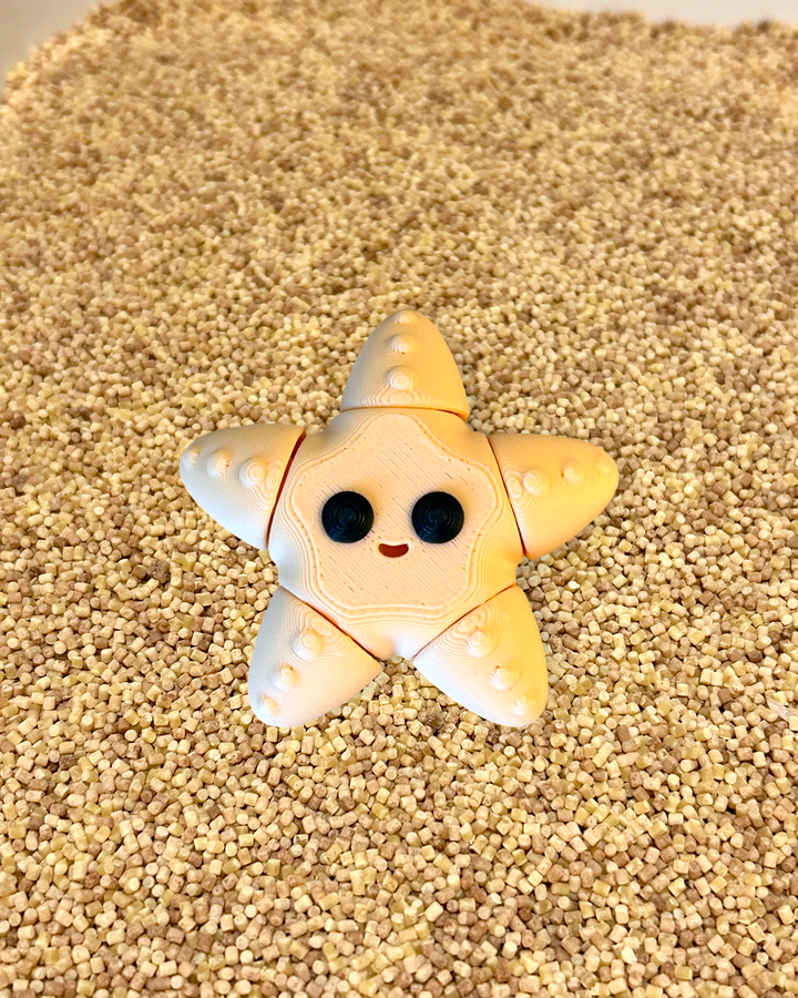 3D Printed Starfish Friend | Ocean Friends Sensory Play | Eco-Friendly PLA