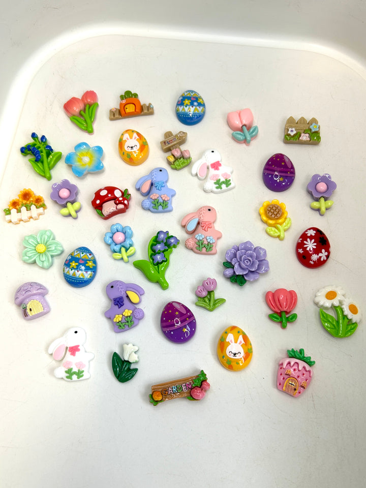 Playful Easter Resin Charms
