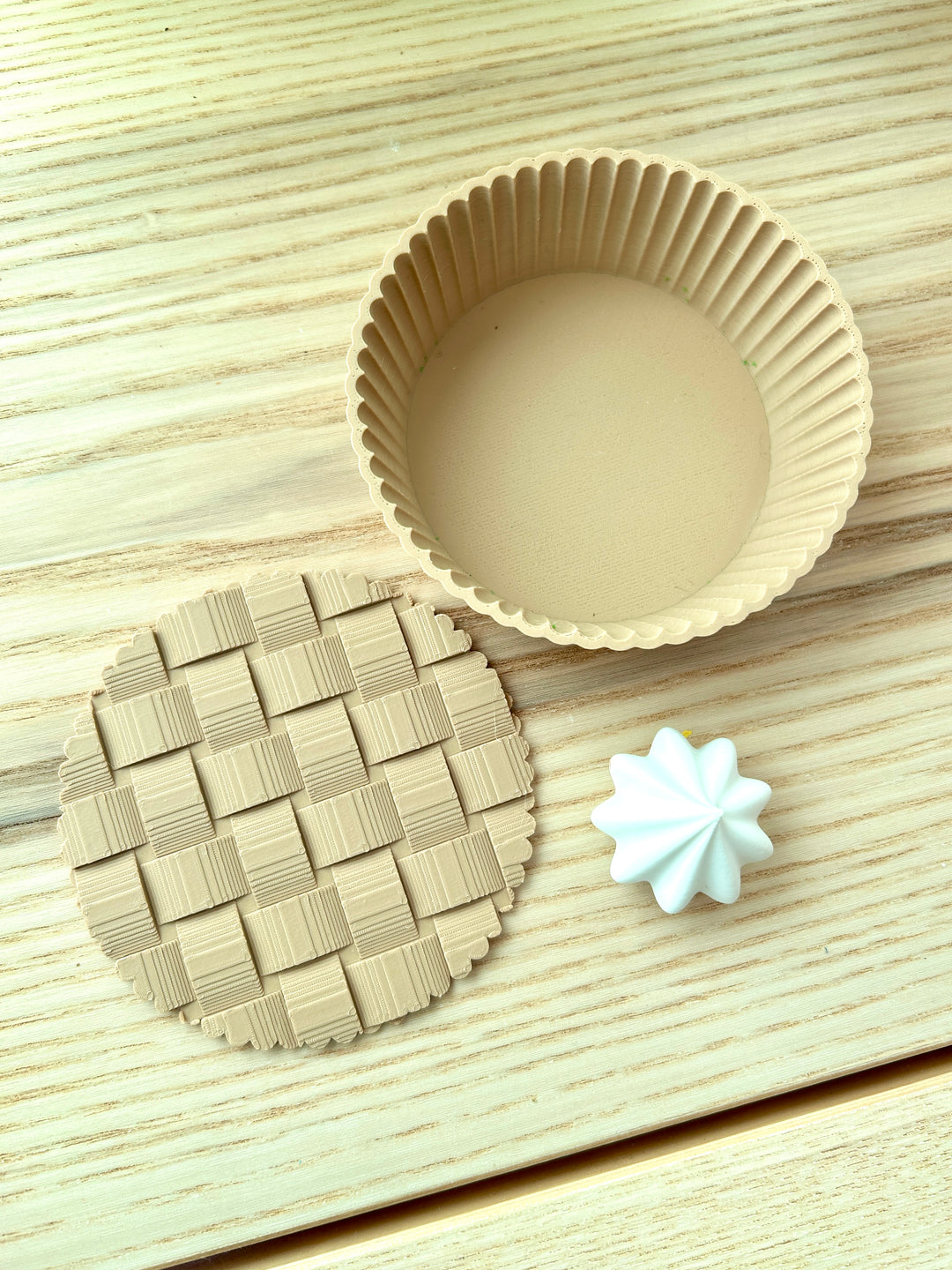 Small Pie Pan &amp; Lattice Pie Crust | Pretend Play for Kids | 3D Printed PLA