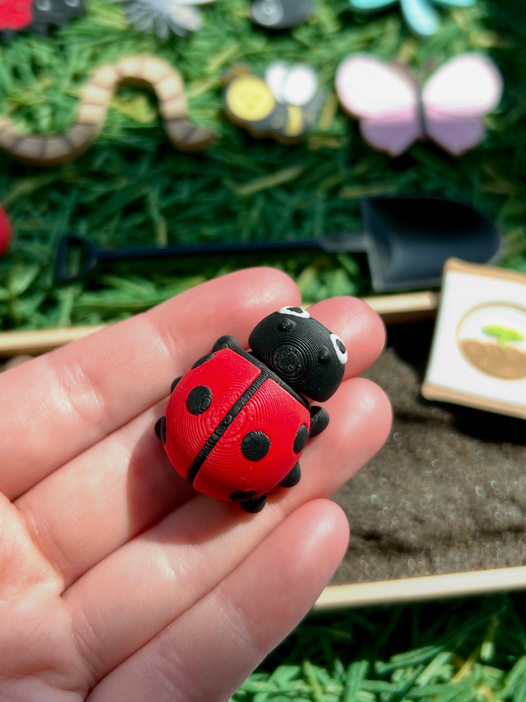 Miniature Gardening Set | Small World Play | Garden Sensory Bin | Playdough or Kinetic Sand ‘Dirt’