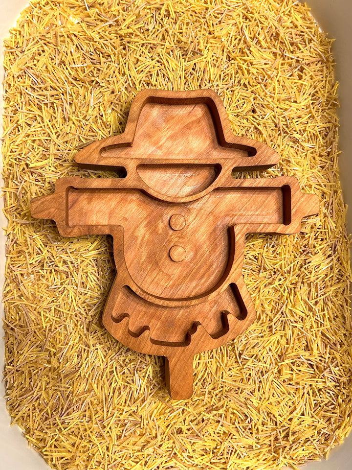 Scarecrow Tray | Handcrafted Cherry Wood | ArborCraft Wood