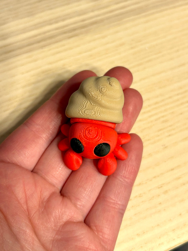 3D Printed Baby Hermit Crab | Beach Friends Sensory Play | Eco-Friendly PLA