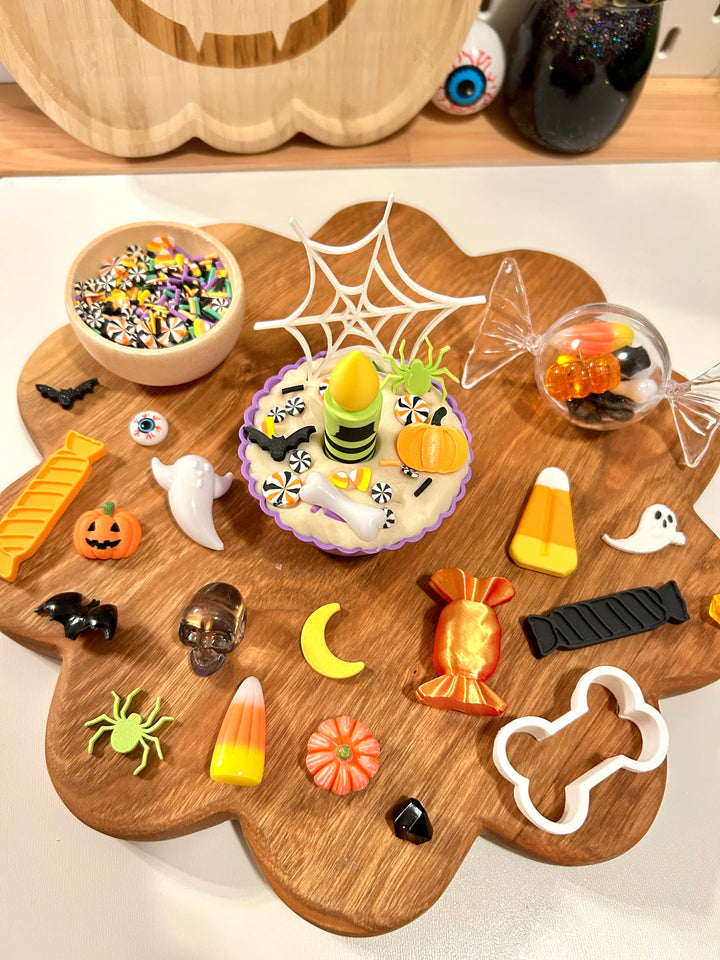 Spooky Cupcake Playdough Kit | Halloween Pretend Play