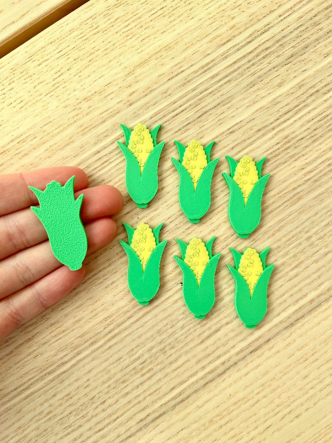 3D Printed Corn on the Cob Loose Parts (flat) | Fall Counters