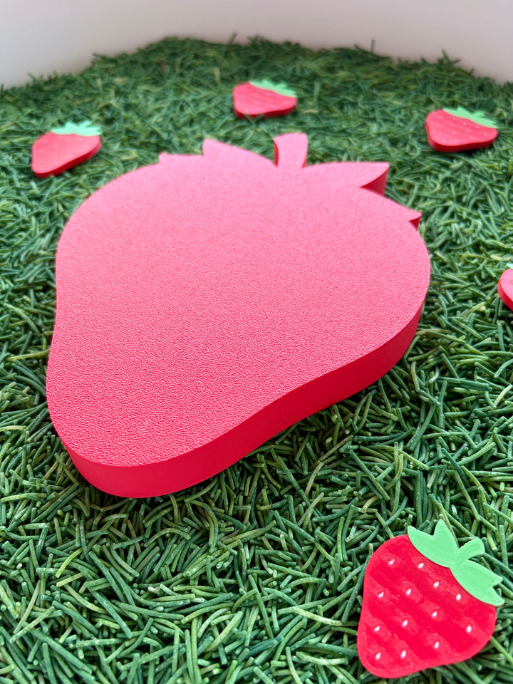 3D Printed Strawberry Loose Parts (flat)