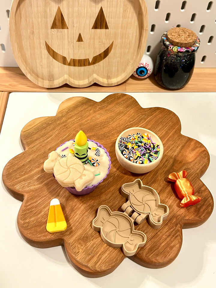 Spooky Cupcake Playdough Kit | Halloween Pretend Play