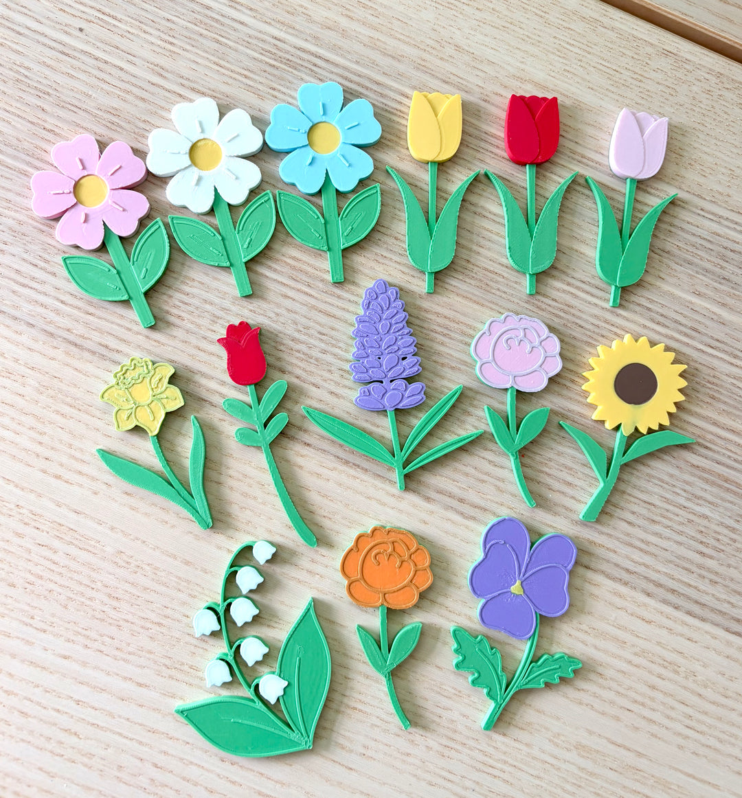 Flower Garden Planting Set | 2.5” Flowers | Sensory Dirt