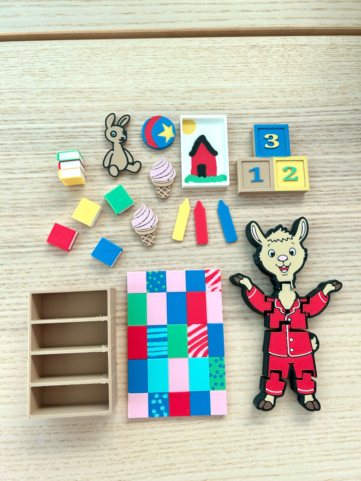 Llama Llama Themed Sensory Filler Mix | Bookish Sensory Bin