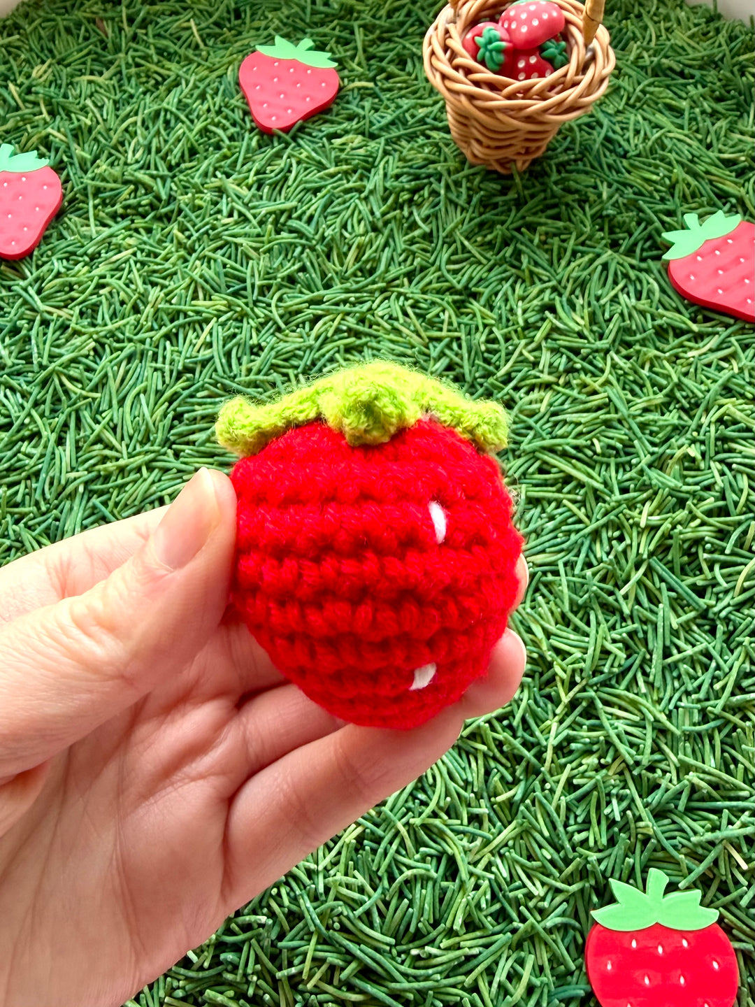 Strawberry Sensory Tray | 3D Printed Fruit Trinket Tray