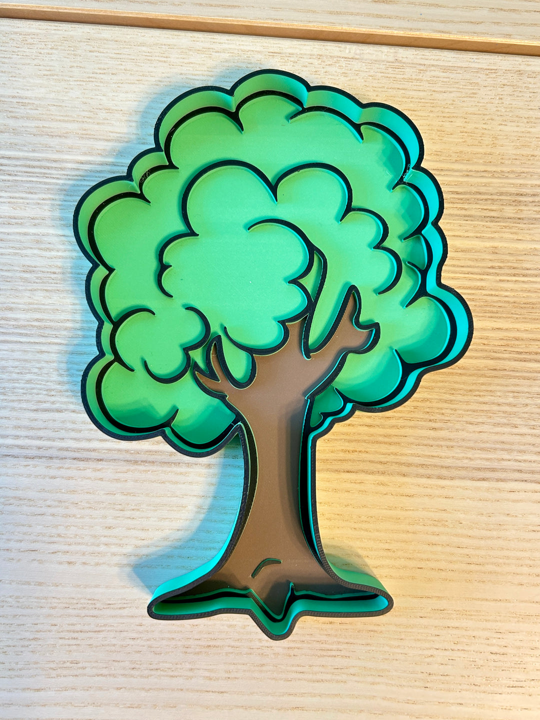 Green Tree Sensory Tray | Nature Sensory Bin | 3D Printed Trinket Tray