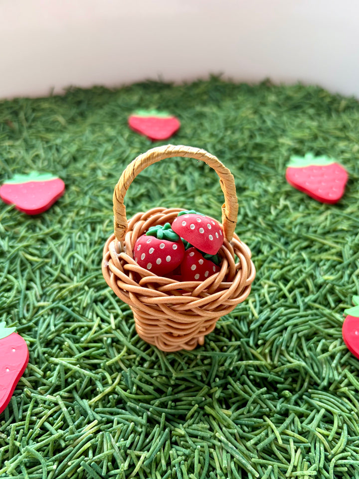 Miniature Whicker Basket | Small World Play
