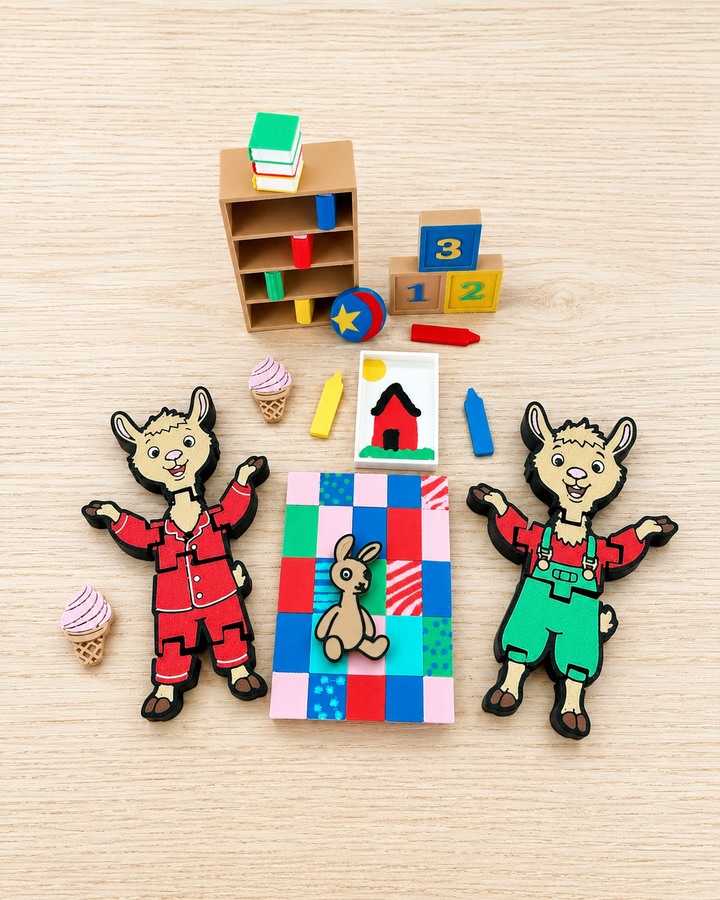 Llama Llama Themed Sensory Filler Mix | Bookish Sensory Bin