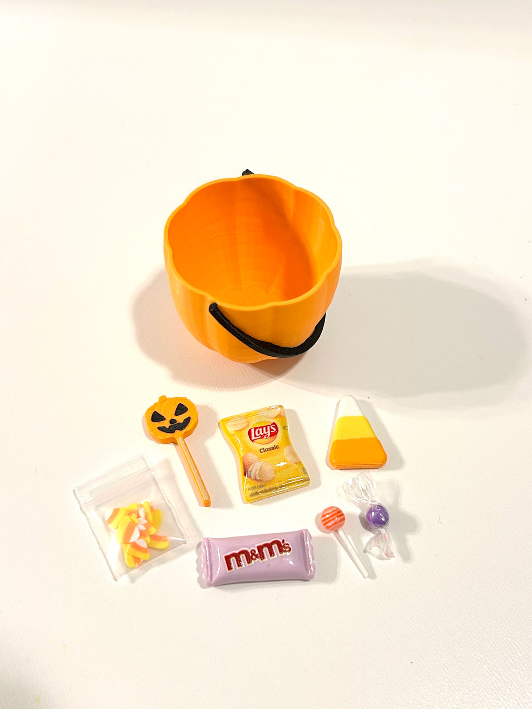 Mini Pumpkin Boo Basket | Miniature Halloween Candy Set