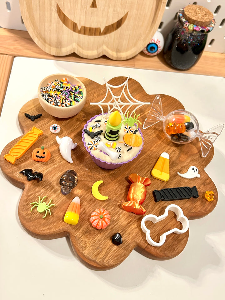 Spooky Cupcake Playdough Kit | Halloween Pretend Play