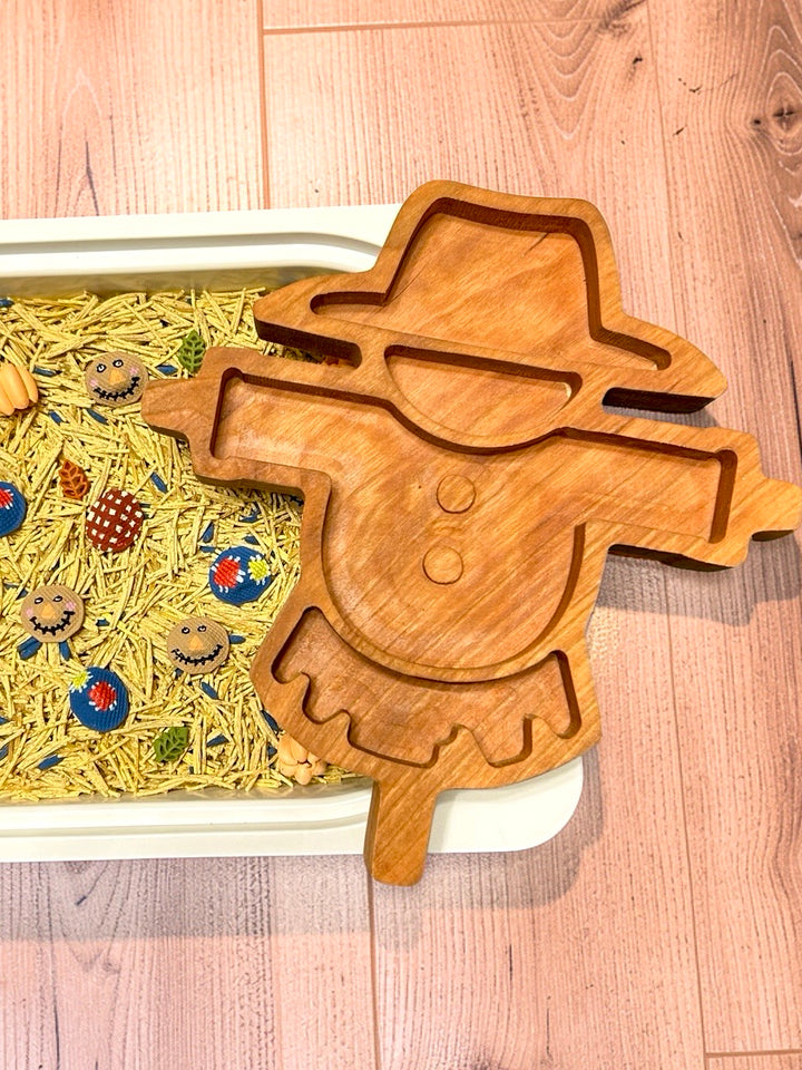 Scarecrow’s Harvest Sensory Filler | Fall Sensory Bin Mix | Handpainted Pasta