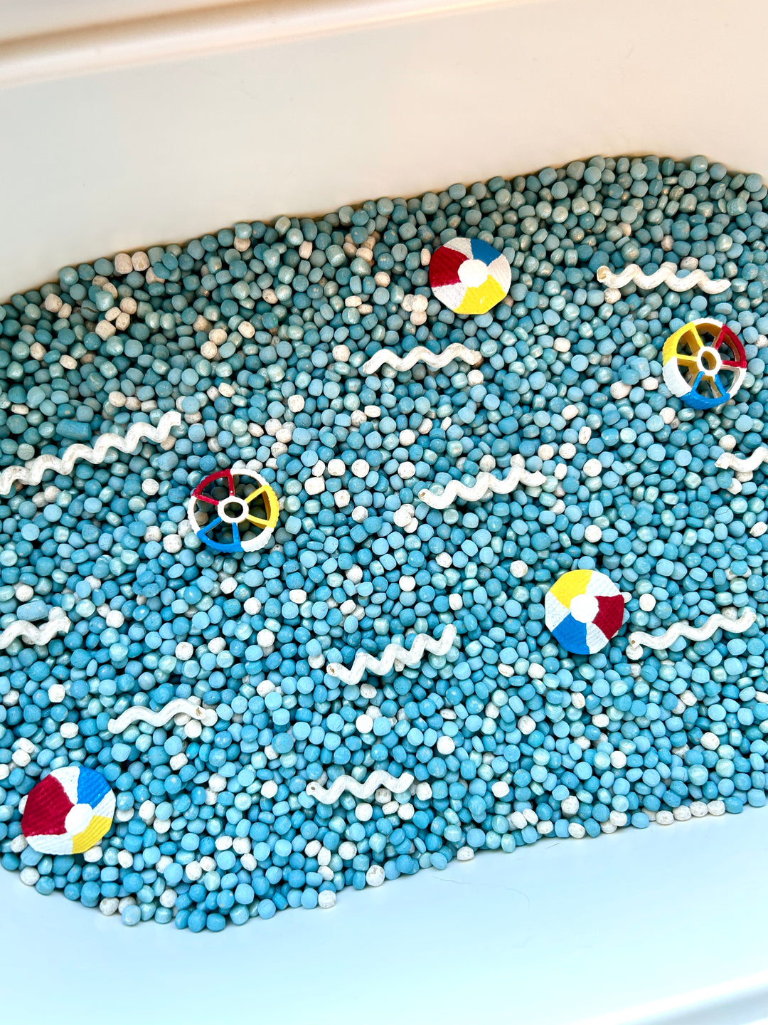 Pool Party Sensory Play Set | Summer Sensory Play | Handpainted Pasta