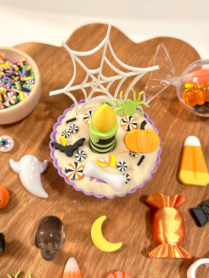 Spooky Cupcake Playdough Kit | Halloween Pretend Play