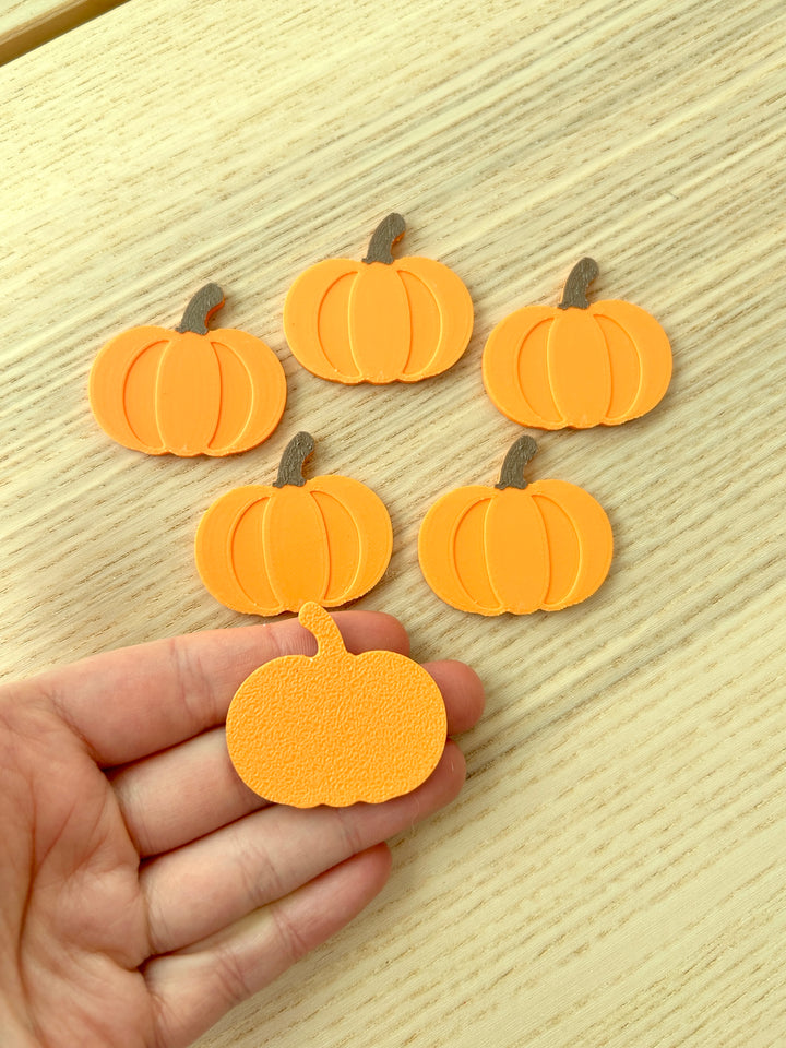 3D Printed Pumpkin Loose Parts (flat) | Fall Counters