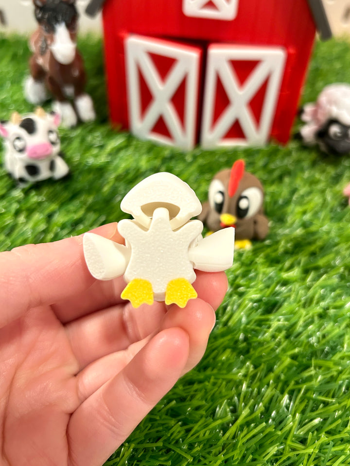 3D Printed Articulated Hen &amp; Roosters | Chicken Coop
