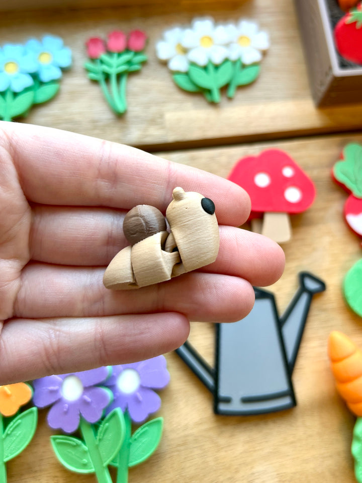 Miniature Gardening Set | Small World Play | Garden Sensory Bin | Playdough or Kinetic Sand ‘Dirt’
