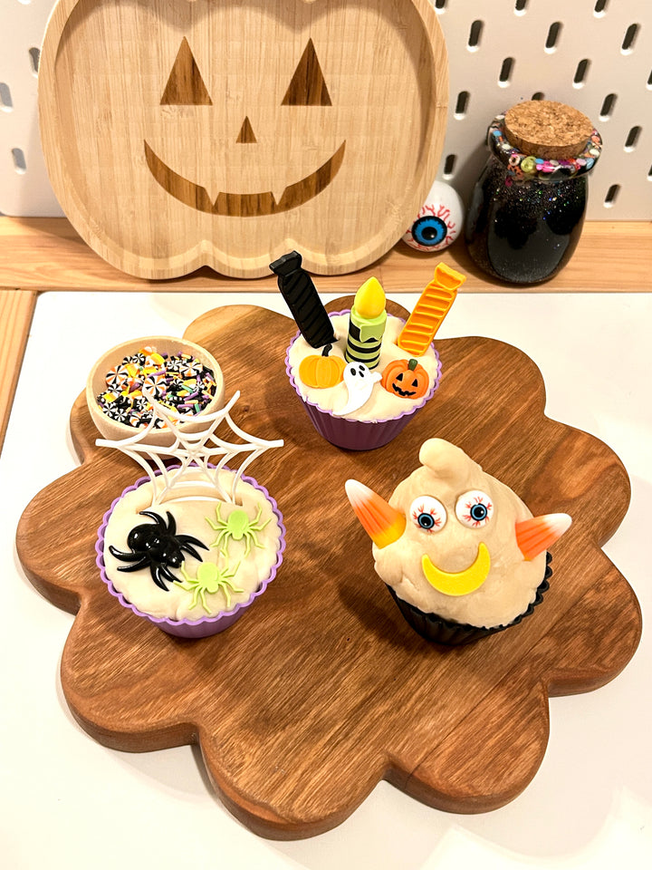 Spooky Cupcake Playdough Kit | Halloween Pretend Play