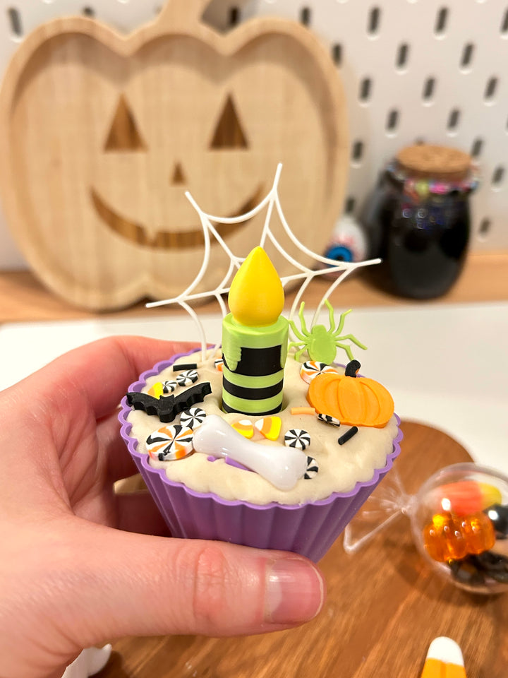 Spooky Cupcake Playdough Kit | Halloween Pretend Play