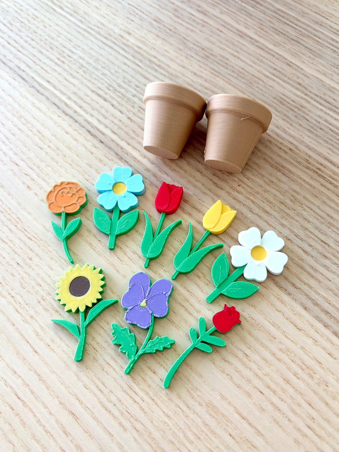 Miniature Gardening Set | Small World Play | Garden Sensory Bin | Playdough or Kinetic Sand ‘Dirt’
