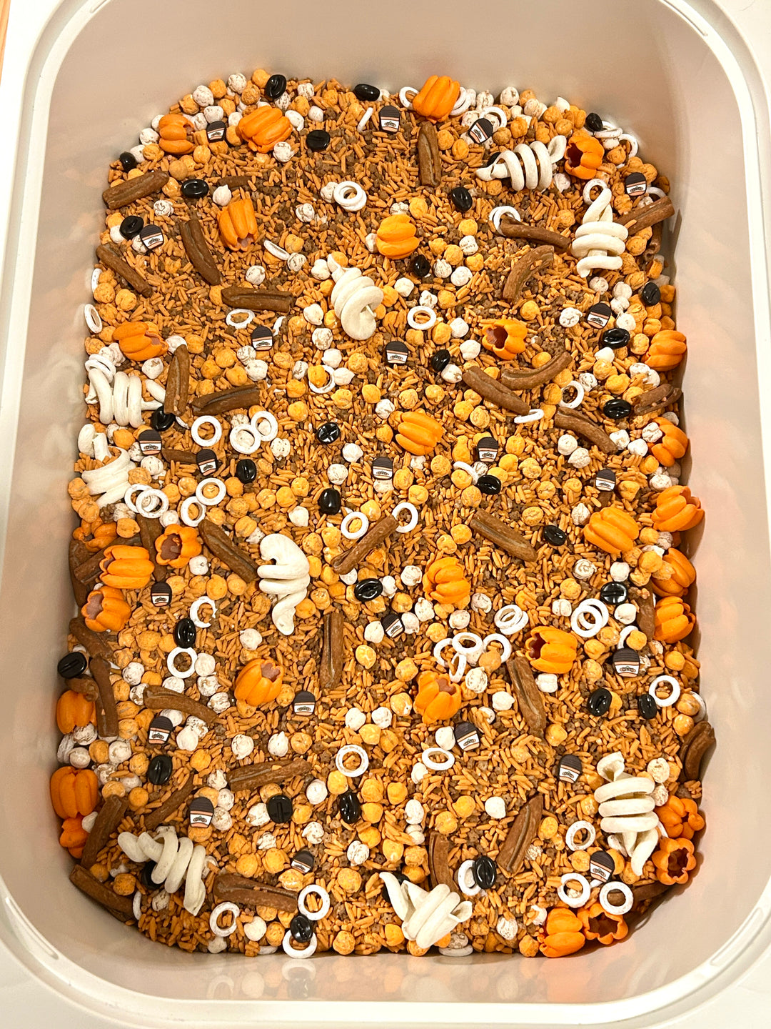 Pumpkin Spice Latte Sensory Filler Mix | Autumn-Themed Sensory Bin Mix