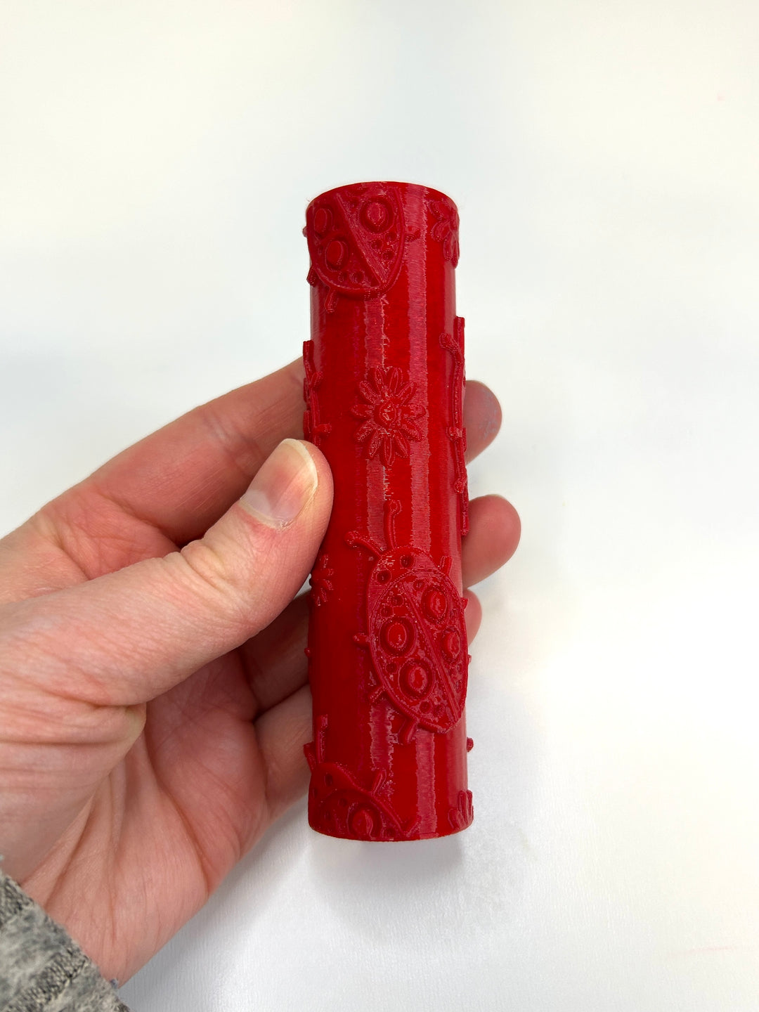 Red Ladybugs | 3D Printed Texture Roller | Playdough Tool | Eco-Friendly PLA