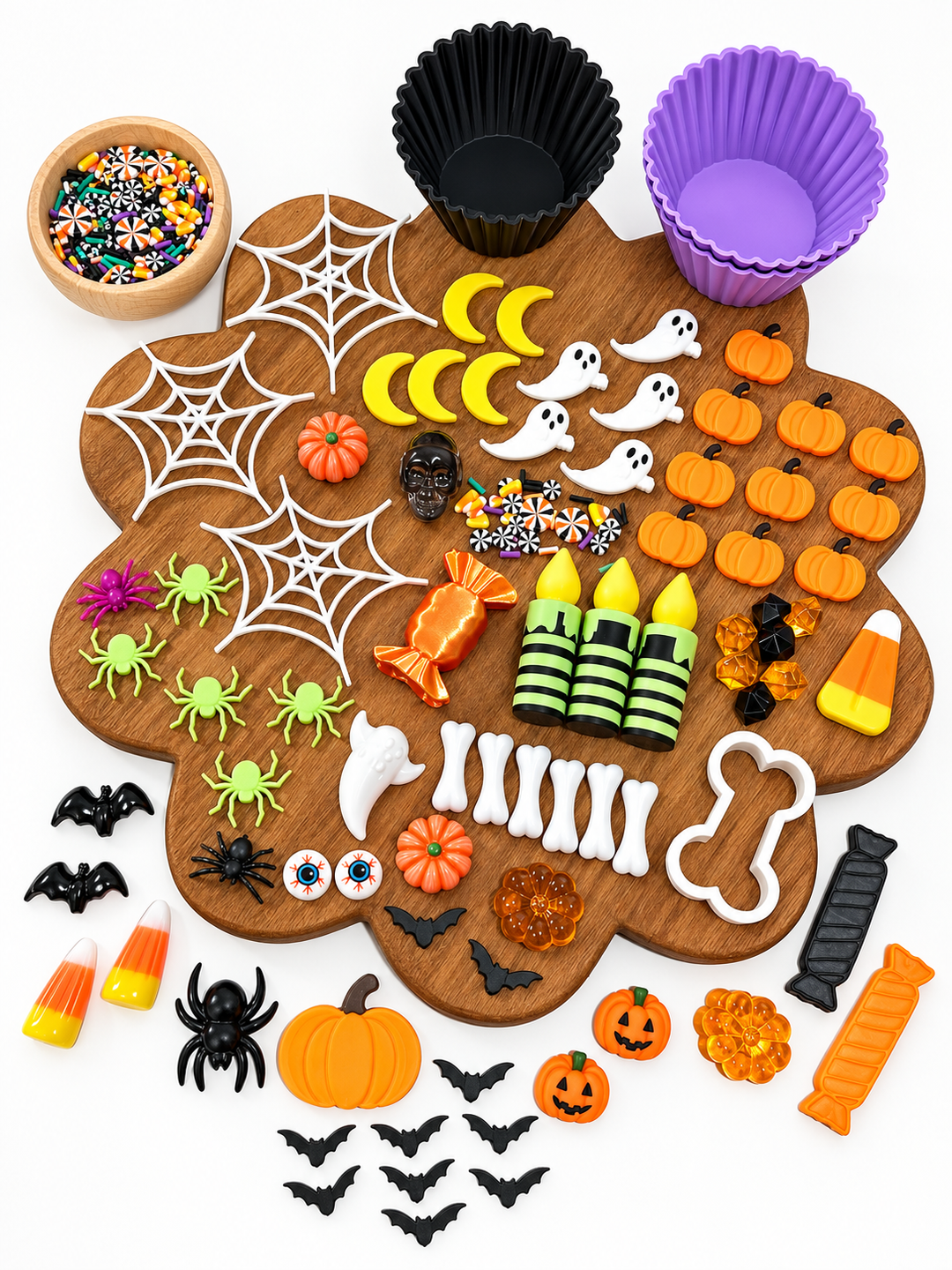 Spooky Cupcake Playdough Kit | Halloween Pretend Play