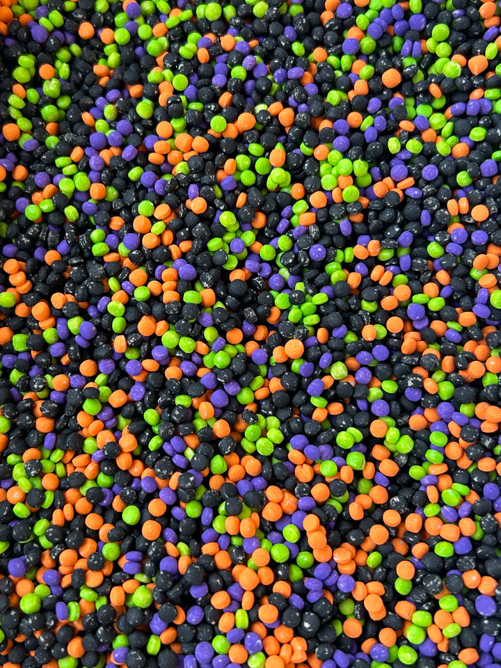 Halloween Magic Couscous Sensory Filler Mix | Black, Green, Purple &amp; Orange