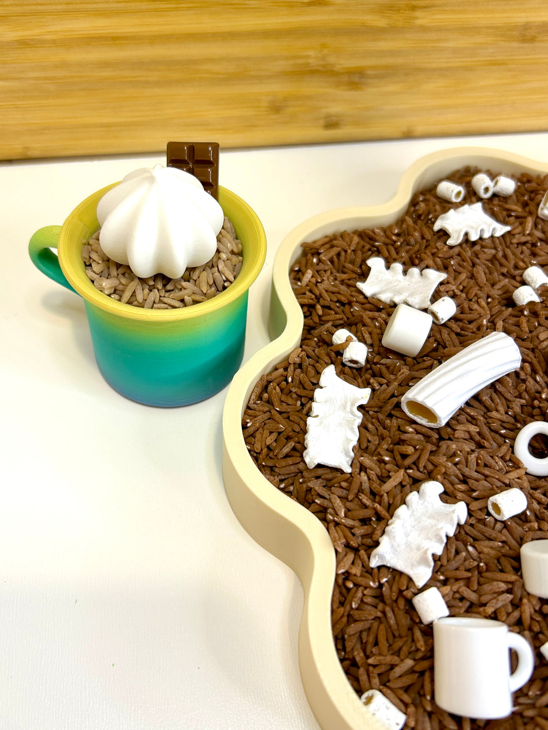 Pumpkin Spice Latte Sensory Filler Mix | Autumn-Themed Sensory Bin Mix