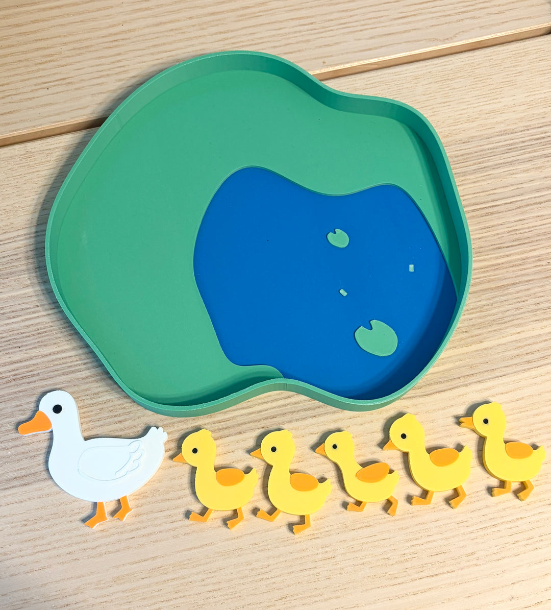 Duck Life Loose Parts | Pond Sensory Play | 3D Printed Flat Fillers | Eco-Friendly PLA