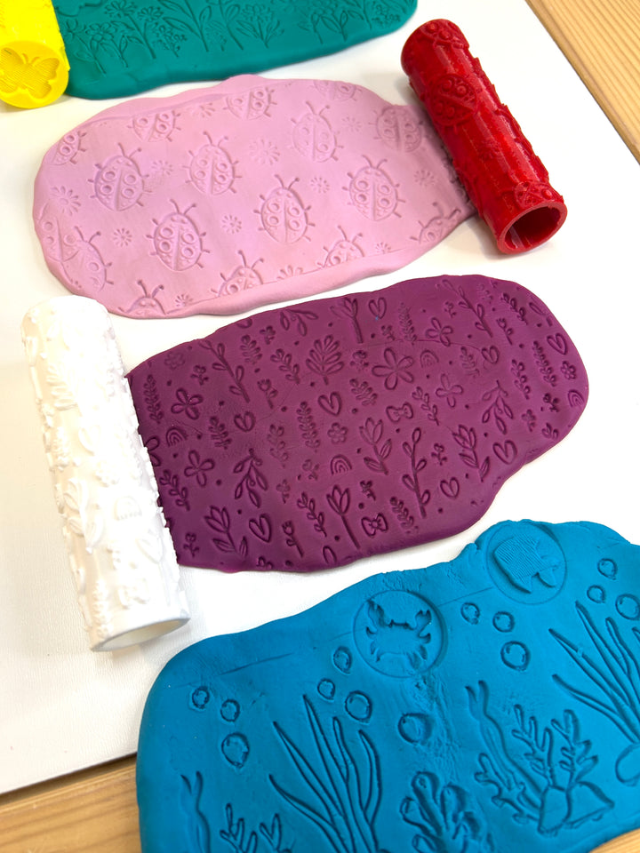 Wildflowers | 3D Printed Floral Texture Roller | Playdough Tool | Eco-Friendly PLA