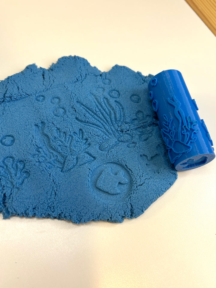 Under the Sea | Ocean-Themed | 3D Printed Texture Roller | Playdough Tool | Eco-Friendly PLA