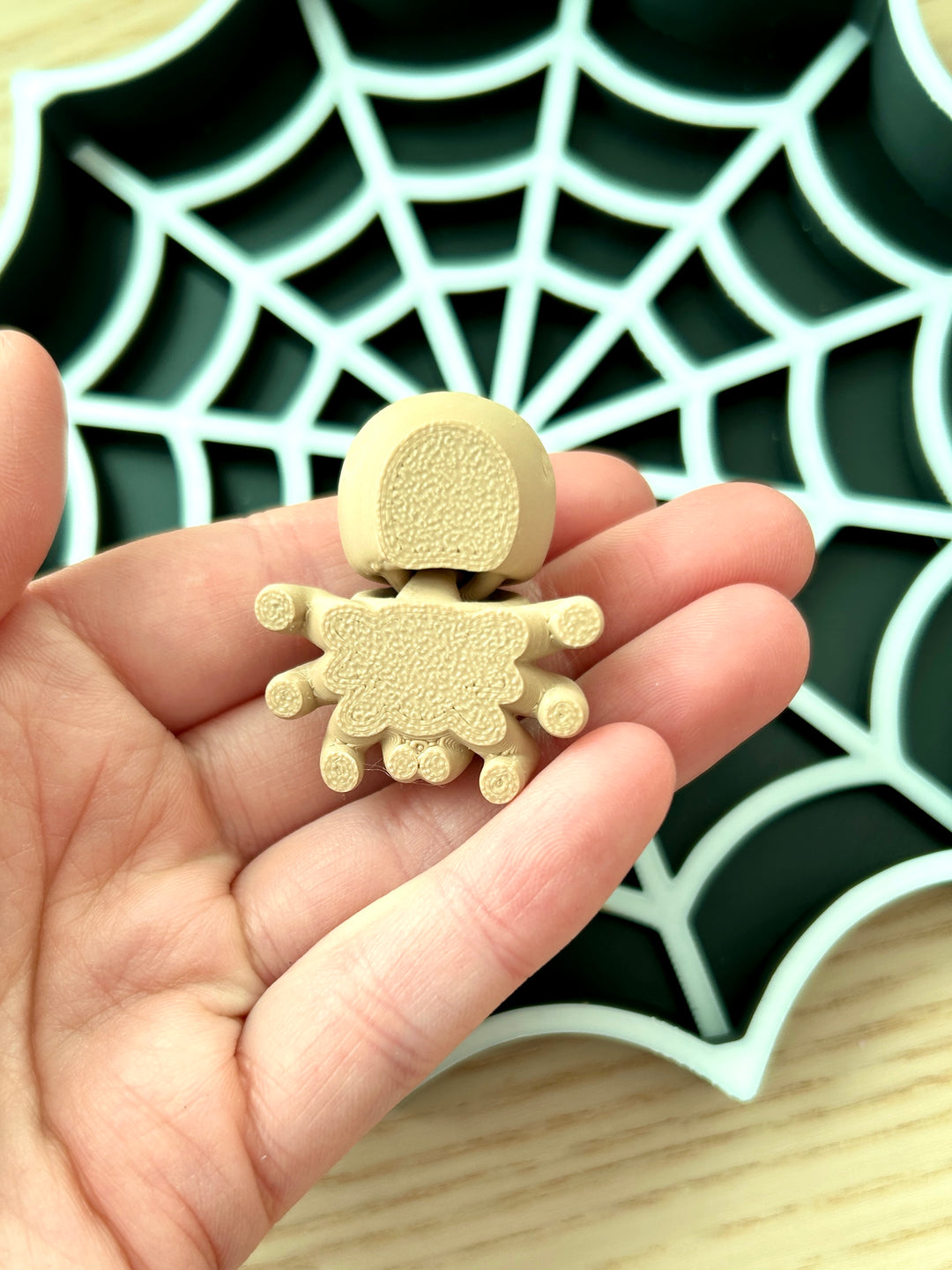 Spiderweb Sensory Tray | Black &amp; White 3D Printed Trinket Tray