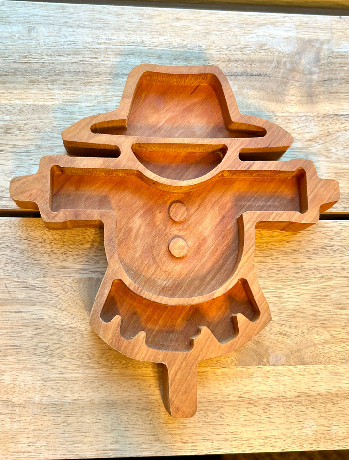 Scarecrow Tray | Handcrafted Cherry Wood | ArborCraft Wood