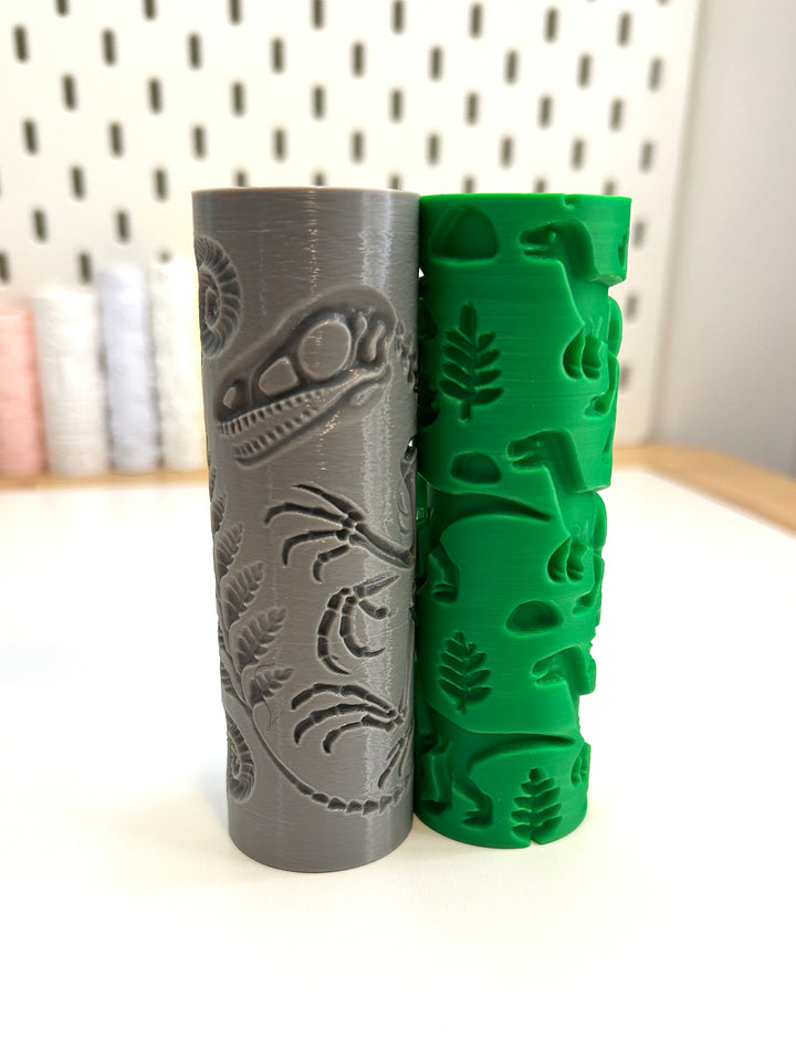 Dinosaur-Themed | 3D Printed Texture Roller | Playdough Tool | Eco-Friendly PLA
