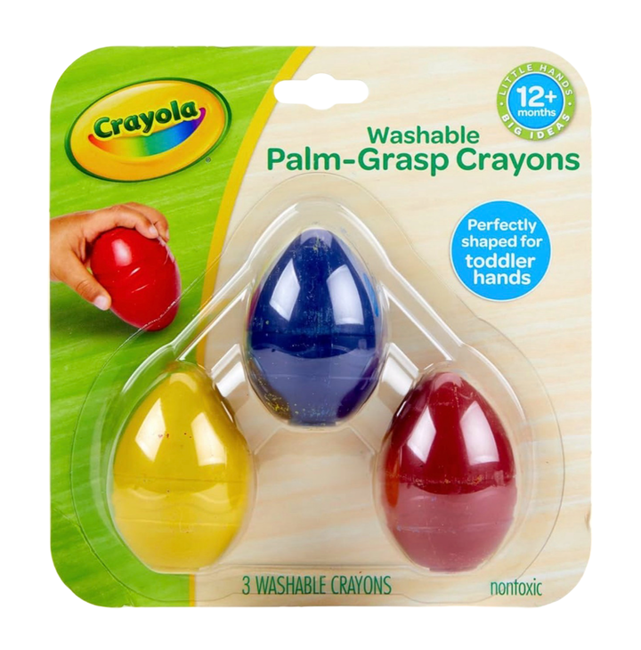 Crayola Washable Palm-Grasp Crayons (3-pack)