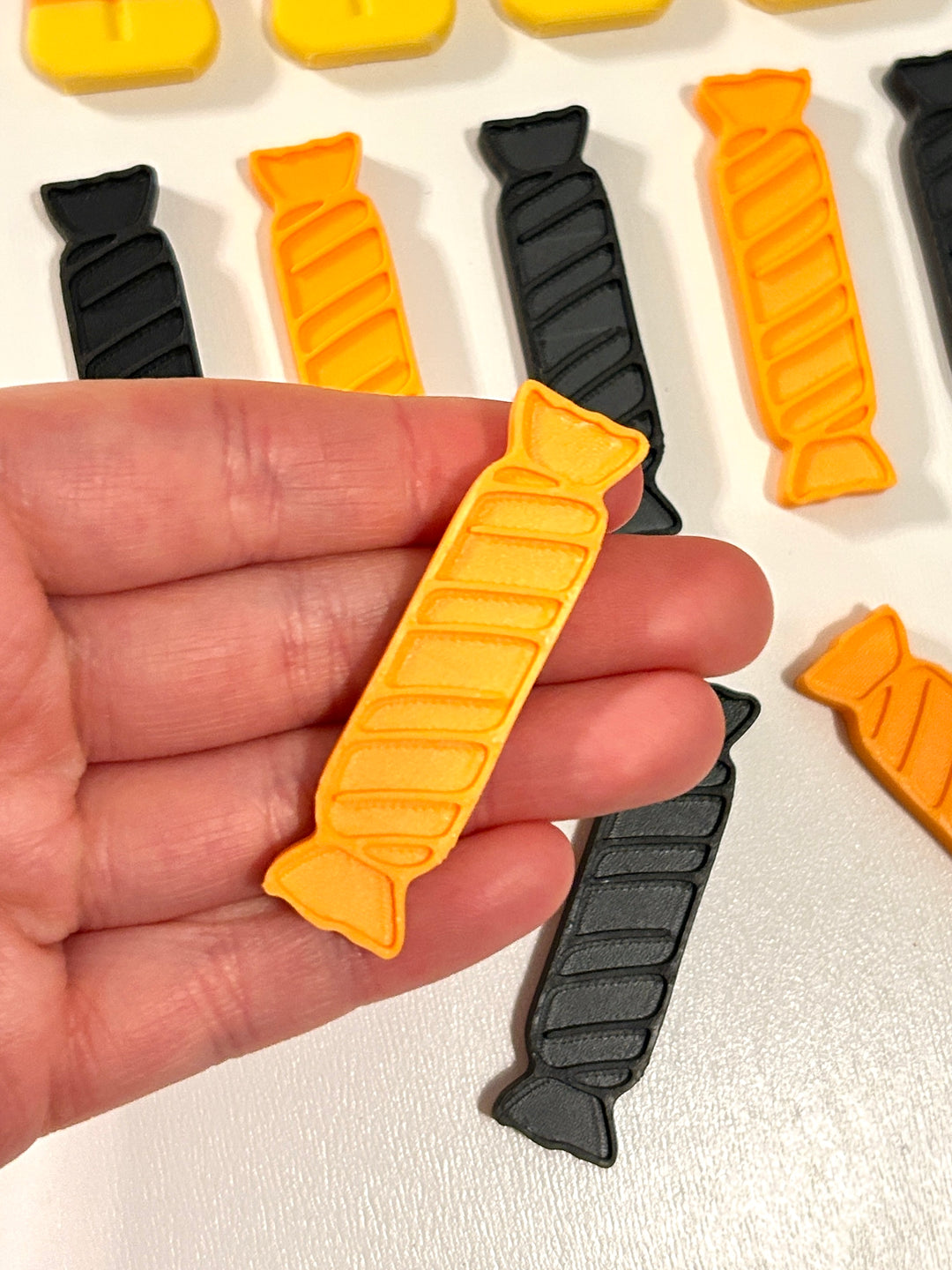 3D Printed Colourful Candy Loose Parts | Halloween Sensory Play Accessories