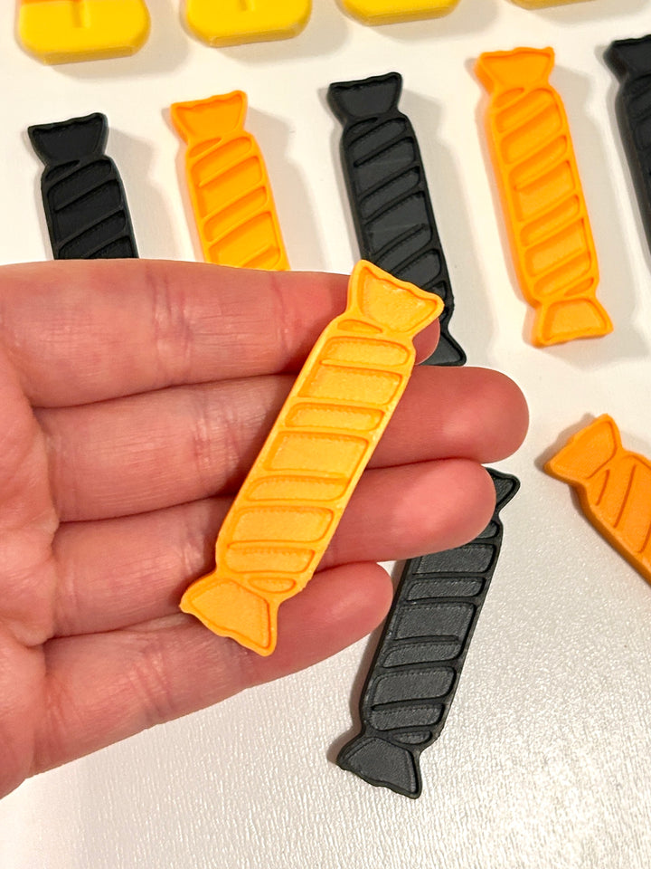 3D Printed Colourful Candy Loose Parts | Halloween Sensory Play Accessories