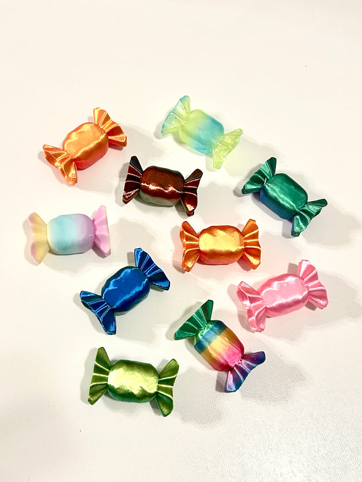 3D Printed Colourful Candy Loose Parts | Halloween Sensory Play Accessories