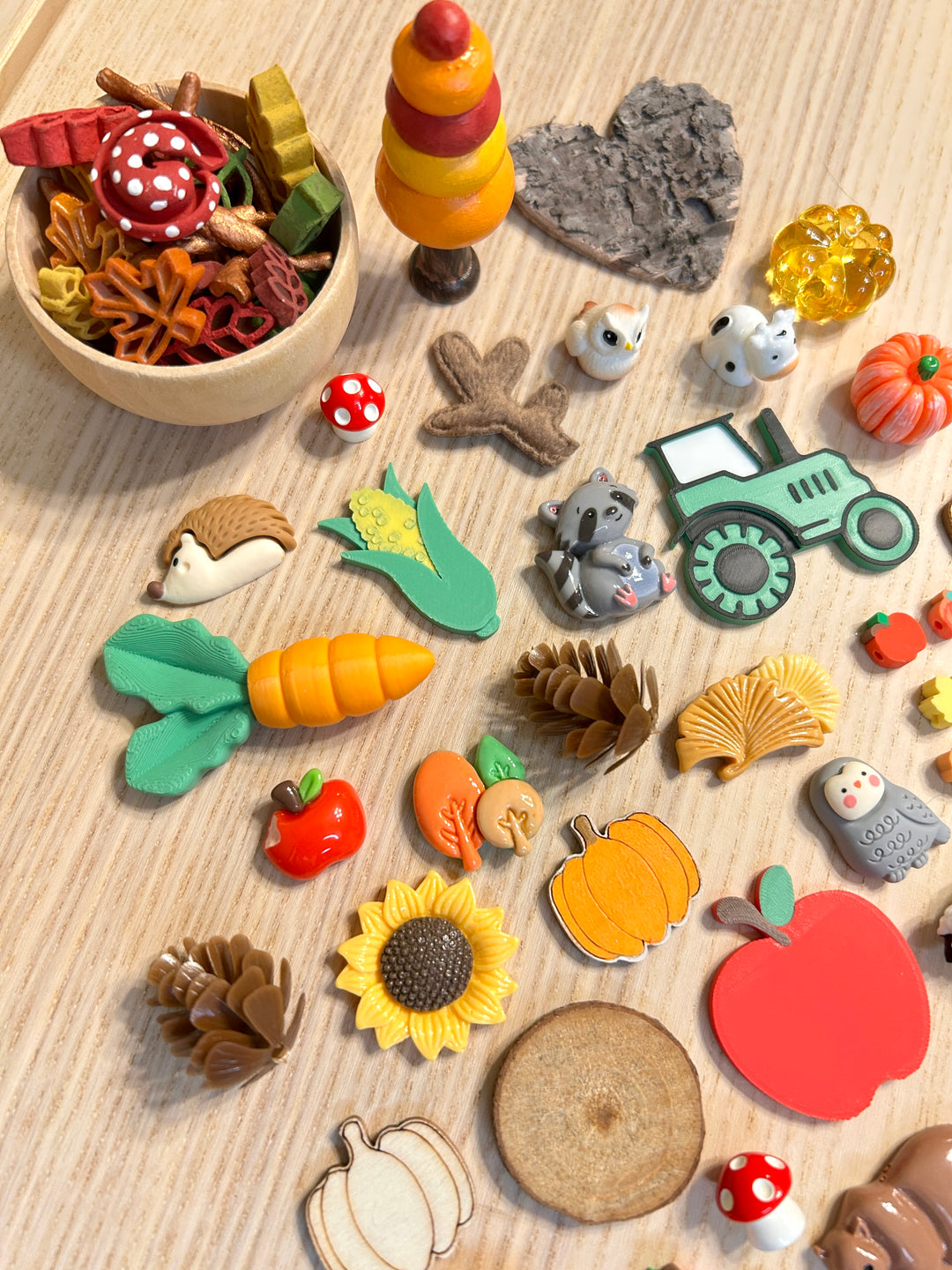Mystery Bag: Autumn Charms &amp; Loose Parts | Fall Sensory Play Accessories
